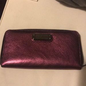 Mar by Marc Jacobs purple metallic wallet